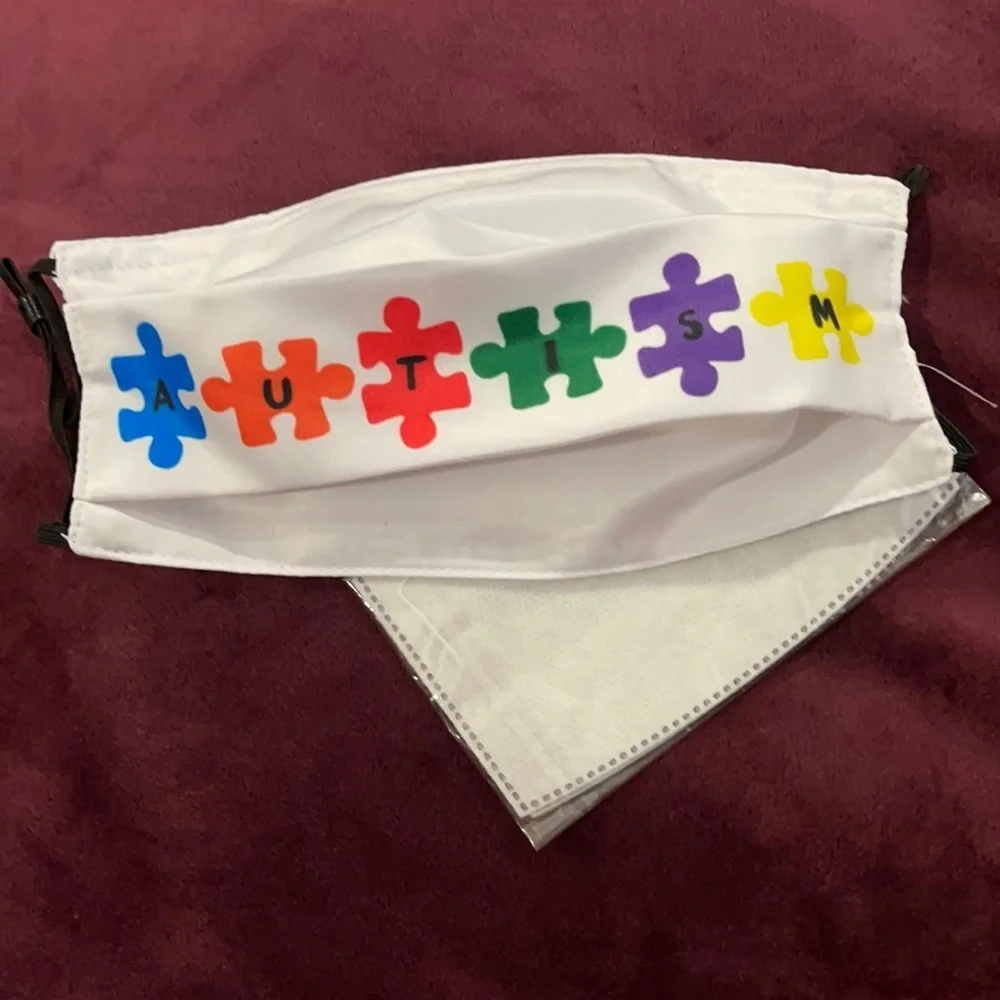 6/$20 New Autism face mask